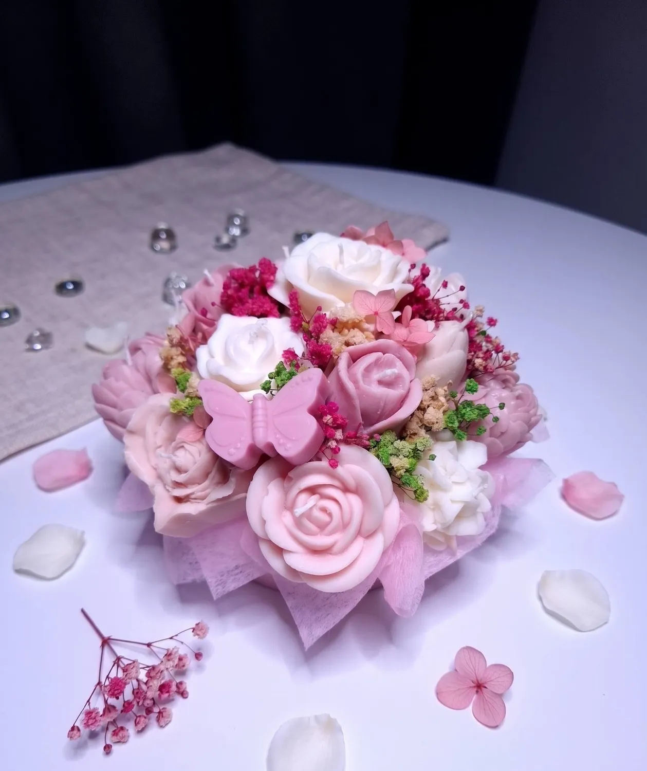 Aranjament floral de sezon din ceară de soia 290