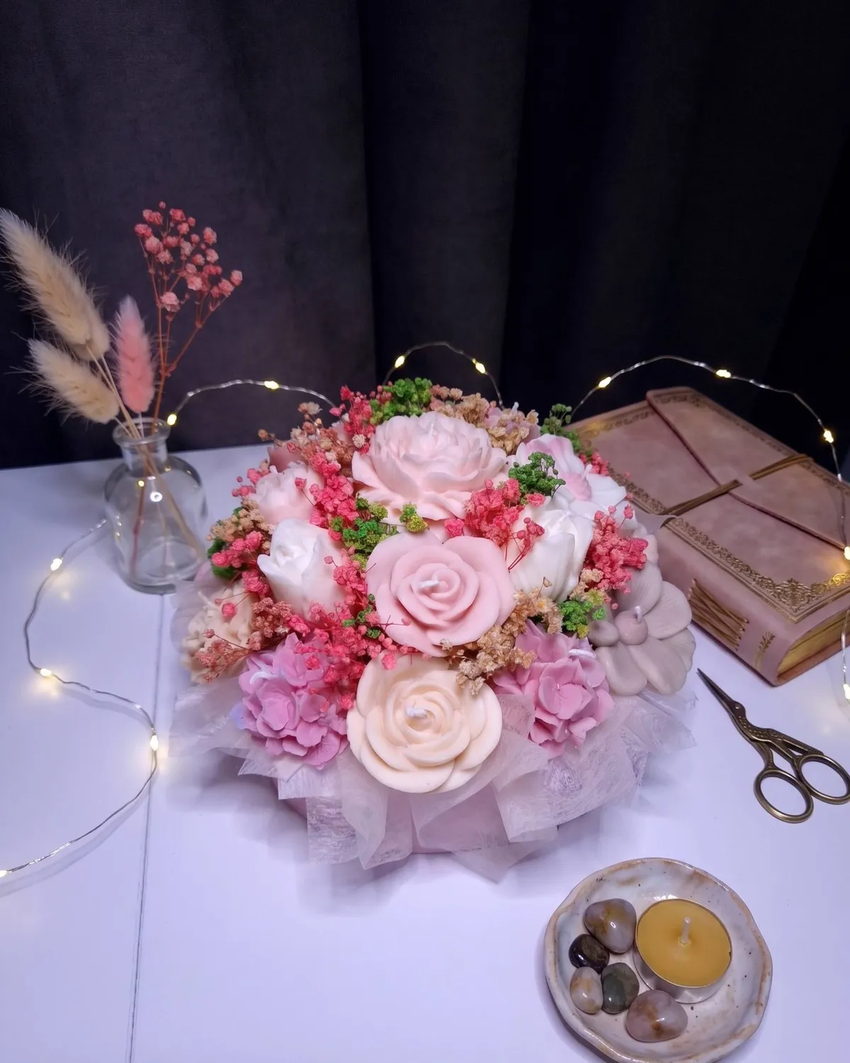 Aranjament floral de sezon din ceară de soia 286